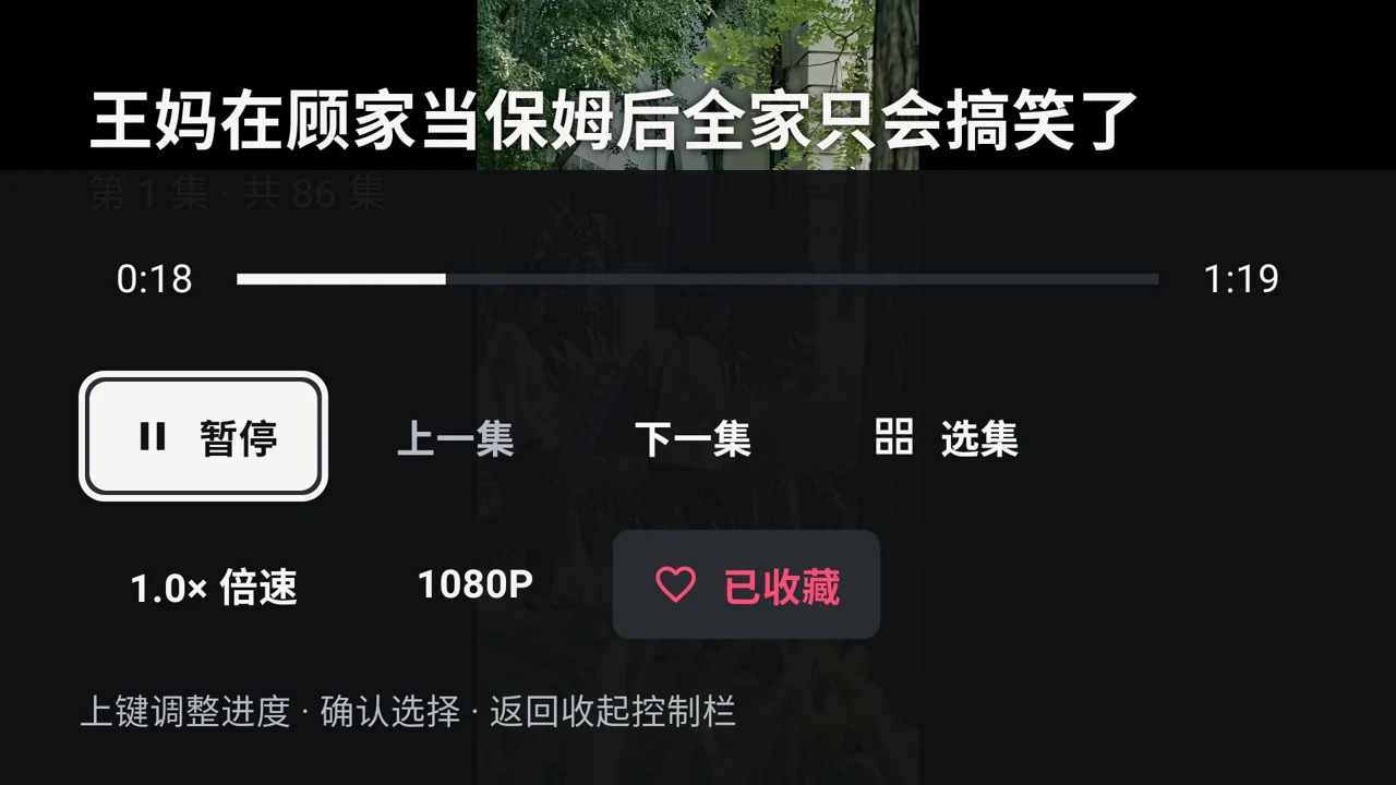 MiniReel TV 播放设置：上一集、下一集、选集、倍速、画质及收藏